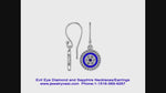 14k Disk Sapphire Diamond Evil-Eye Earring Video