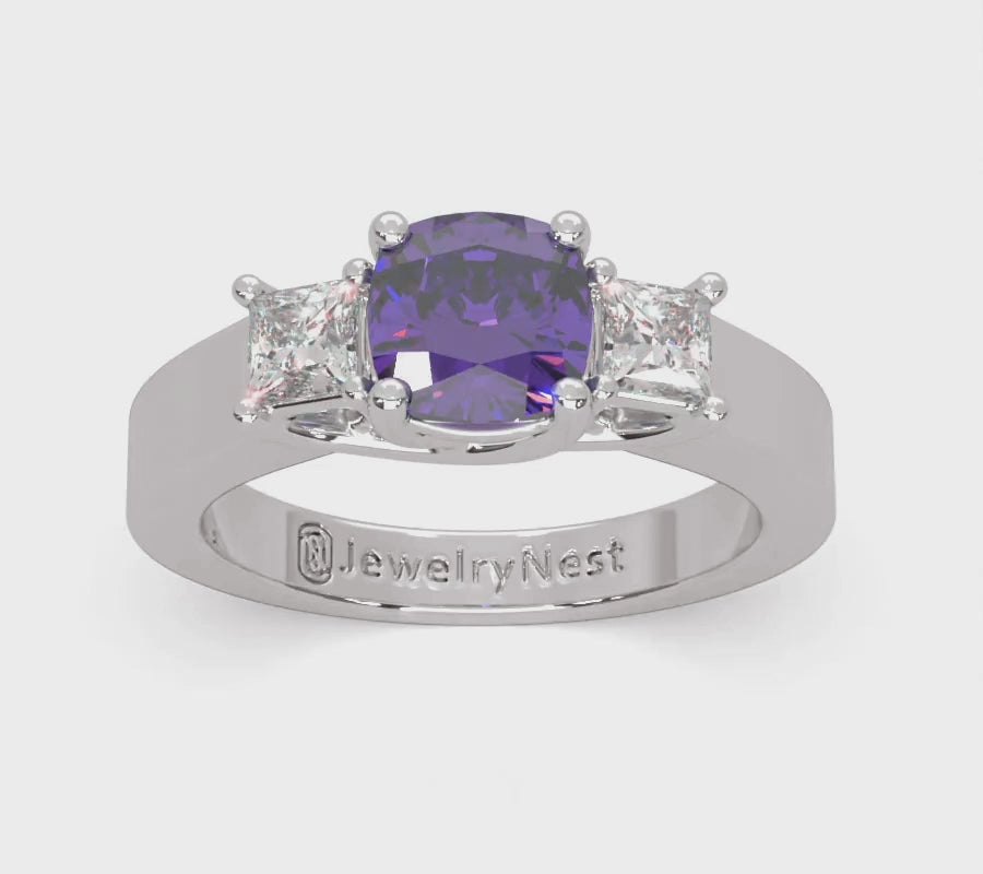 14k Gold Rose Cut Tanzanite Diamond Ring video