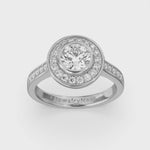 14k White Gold Round Diamond Ring Video