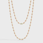 14k Gold Pink Cultured Freshwater Pearl Twisted Necklace Video