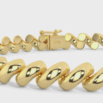 14k Solid Gold Yellow San Marco Bracelet video