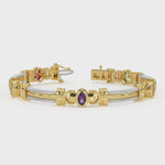 14k Gold Semi Precious Stone Bracelet Video