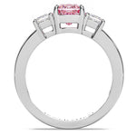 14k Gold Diamond Cushion Pink Sapphire Ring (1.56.cts.tw)