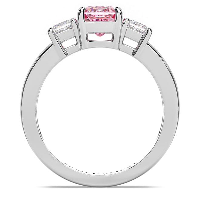 14k Gold Diamond Cushion Pink Sapphire Ring (1.56.cts.tw)