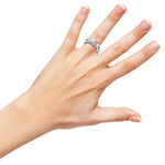 14k Gold Diamond Cushion Pink Sapphire Ring On Woman Hand (1.56.cts.tw)