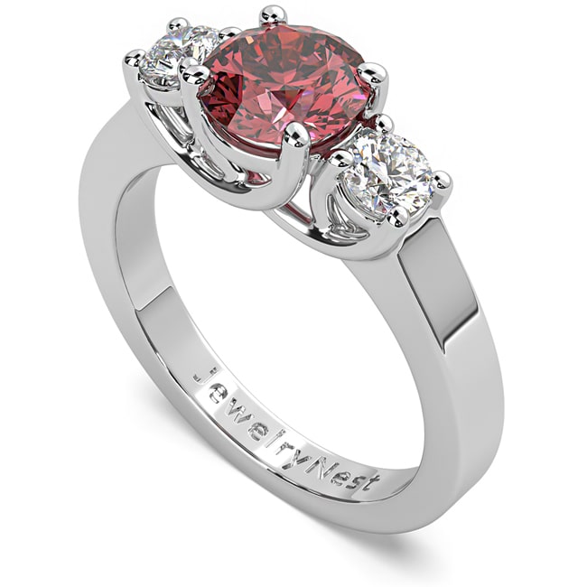 14k Gold Round Tourmaline Diamond Ring (1.32.cts.tw)