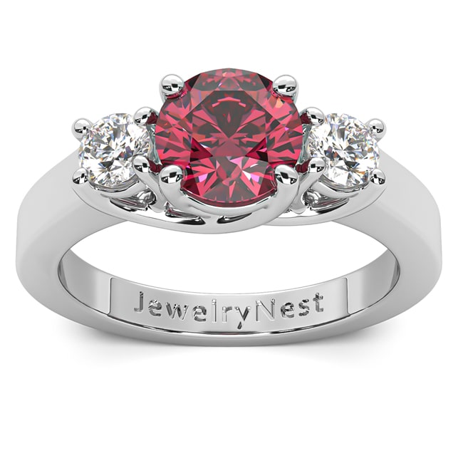 14k Gold Round Tourmaline Diamond Ring (1.32.cts.tw)