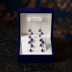 Purple Crystal Earrings - Jewelry Box