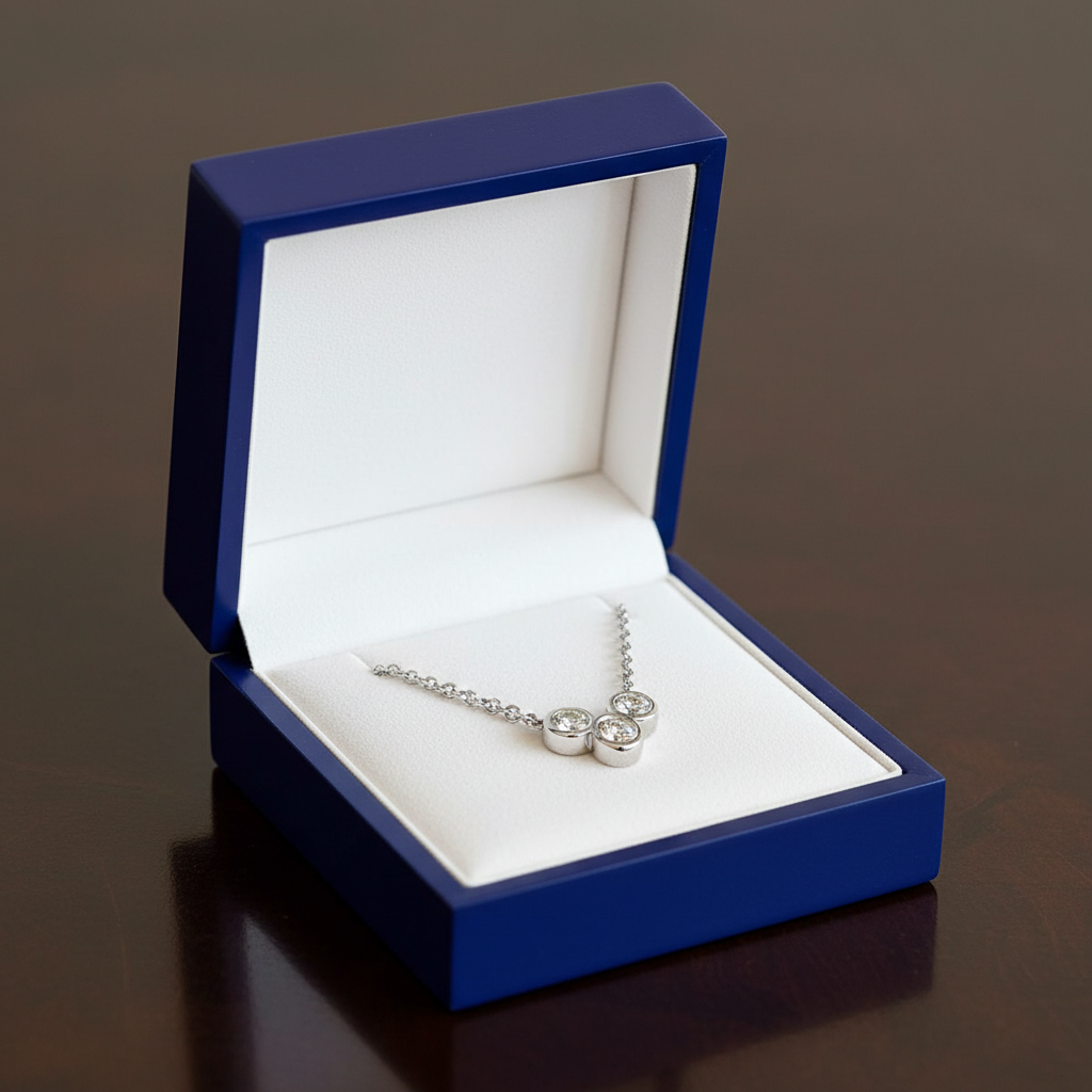 Pyramid Necklace - Jewelry Box