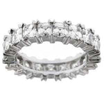 14k Asscher Cut Lab Granwn Diamond Eternity Band (4.75.cts.tw)
