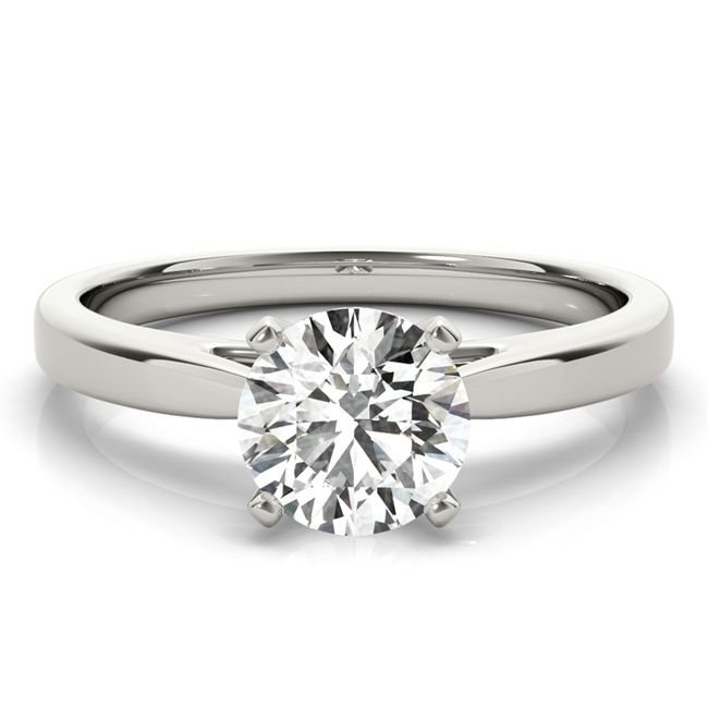 14k Gold Round Lab Grown Diamond Solitaire Band (1.0.ct.tw)