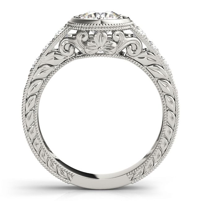 14K Vintage Style Diamond Engagement Ring (0.64.ct.tw)