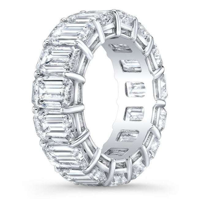 14k Emerald Cut Diamond Eternity Band (4.60.cts.tw)