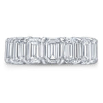 14k Emerald Cut Diamond Eternity Band (4.60.cts.tw)