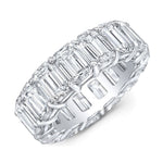 14k Emerald Cut Diamond Eternity Band (4.60.cts.tw)