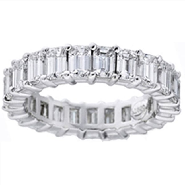 14k Gold Emerald-Cut Diamond Eternity Band (2.85.cts.tw)