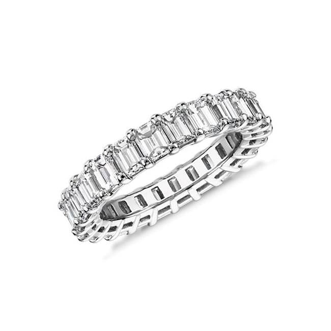 14k Gold Emerald-Cut Diamond Eternity Band (2.85.cts.tw)