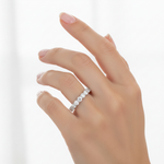Round Diamond Eternity Band on Model