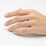 Round Diamond Eternity Band on Model