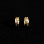 Round Diamond Huggie 0.16 - Flat Lay
