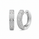 Round Diamond Huggie 0.54 WG - White BG