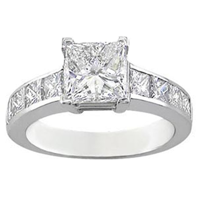 14k Gold Princess Diamond Ring (1.62.cts.tw)