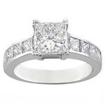 14k Gold Princess Cut Diamond Ring (1.30.cts.tw)