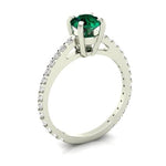 14k Diamond Green Forest Engagement Ring (0.75.ct.tw)