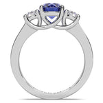 14k Gold Diamond Round Sapphire Ring (1.64.cts.tw)