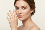 Solitaire Diamond Stackable Ring on Full Face Model