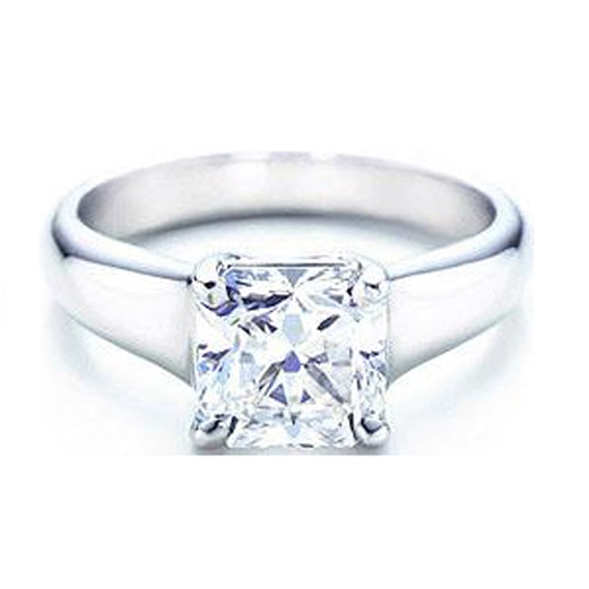 14k Gold Princess Diamond Solitaire Ring (0.50.ct.tw)