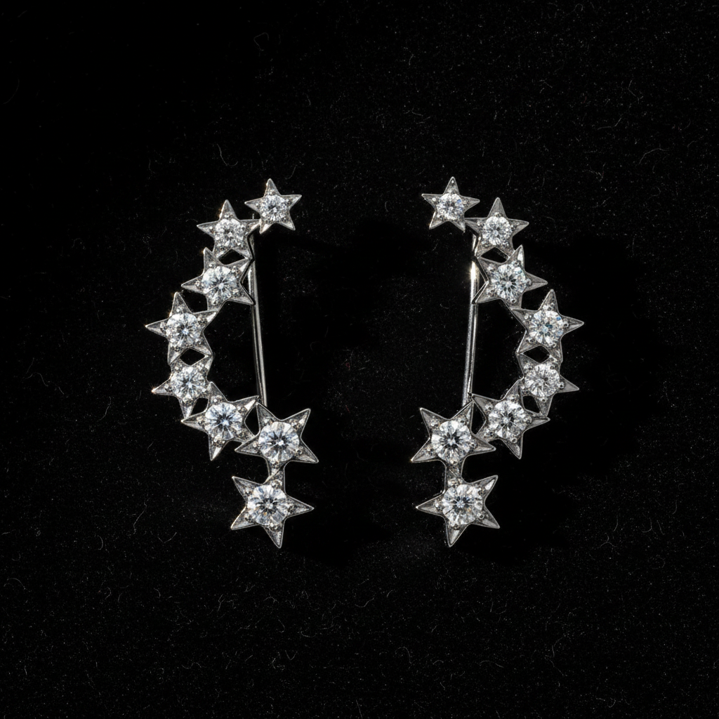 Star Climber - White Gold Flat Lay