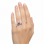 Tanzanite Ring on Model Hand