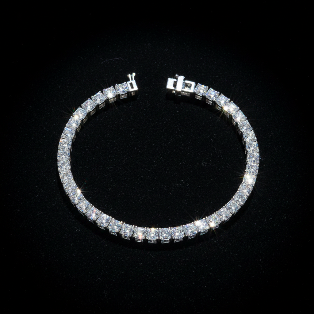 Tennis Bracelet - Flat Lay