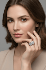 14k Gold Three Stone Diamond Engagement Ring (1.28 cts tw) - JewelryNest LLC
