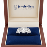 14k Gold Three Stone Diamond Engagement Ring (1.28 cts tw) - JewelryNest LLC