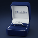 14k Gold Three Stone Princess Cut Diamond Ring (0.90 ct tw) - JewelryNest LLC