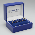 14k Solid Gold Trio Diamond Stackable Ring Set (0.30.ct.tw) - JewelryNest LLC