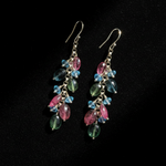 Tourmaline Blue-Topaz Earrings - Flat Lay