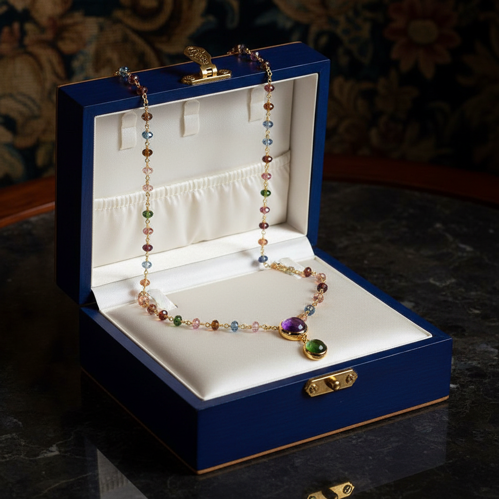 Tourmaline Necklace - Jewelry Box