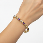 Two-Tone Bracelet on model - longer cable bars