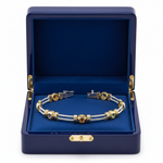 Two-Tone Gemstone Bracelet in box