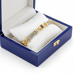 Two-Tone Gemstone Bracelet in box