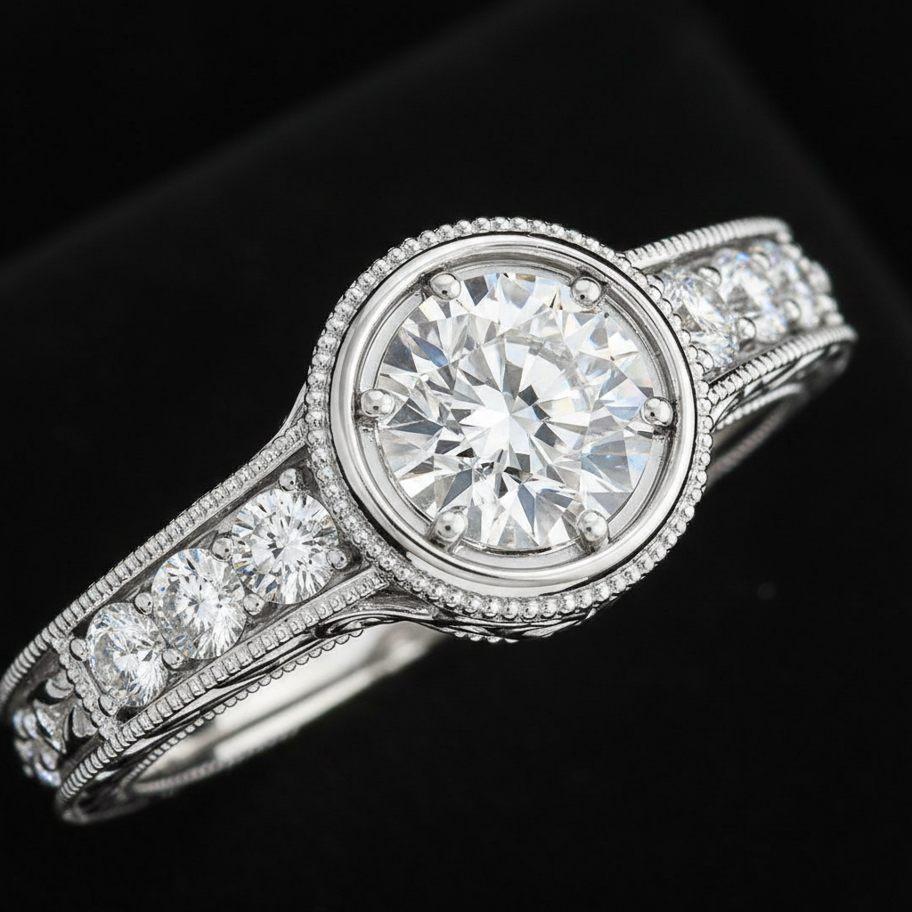 Vintage Diamond Ring - Close Up