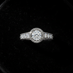 Vintage Diamond Ring - Flat Lay