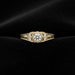 Vintage Round-Cut Ring - Flat Lay