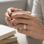 Vintage Round-Cut Ring - On Model