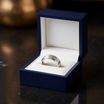 Wedding Band - Royal Blue Wood Jewelry Box