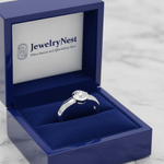 14k Solid Gold Round Bezel Solitaire Diamond Ring (0.40 ct.tw) - JewelryNest LLC