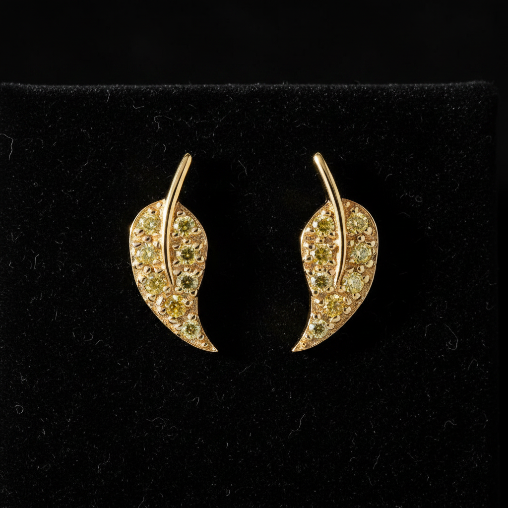Yellow Diamond Leaf Climber - Flat Lay